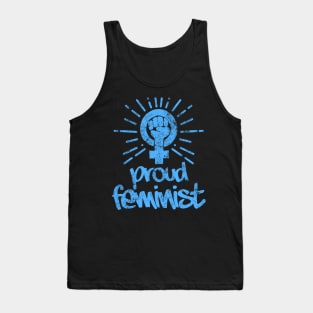 Proud Feminist Feminism Activist Design Tank Top